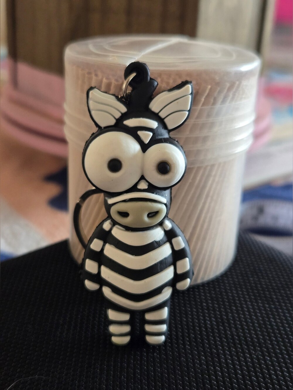 Zebra Fun Key Chain